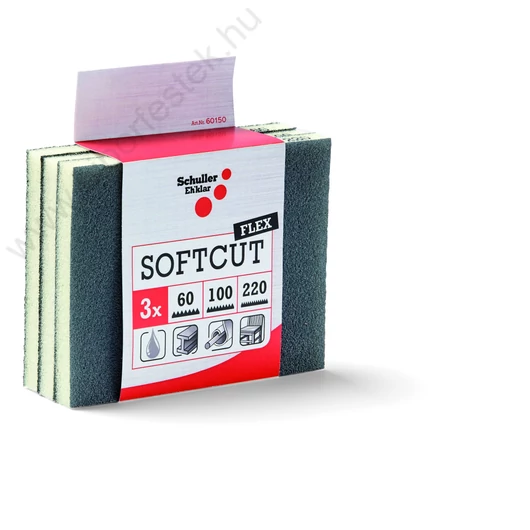 Csiszolópárna 3db-os szett (60-100-220) Softcut Flex