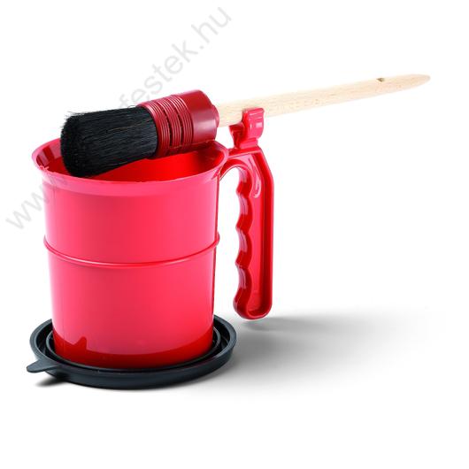 Pronto festékedény ecsettartóval, fedővel, 700 ml