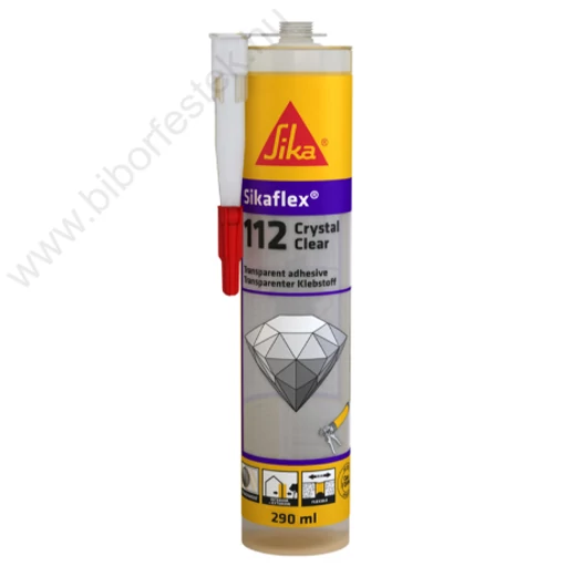 Sikaflex-112 Ragasztó és Tömítő-Ragasztó Crystal Clear 290 ml