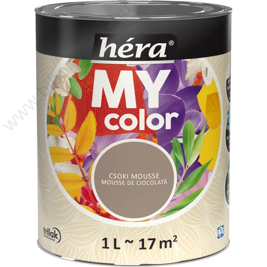 Héra My Color matt beltéri falfesték  csoki mousse színű 1l
