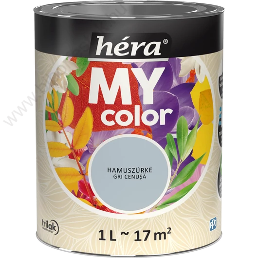Héra My Color matt beltéri falfesték  hamuszürke színű 1l