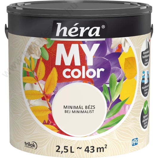 Héra My Color matt beltéri falfesték  minimál bézs színű 2,5l