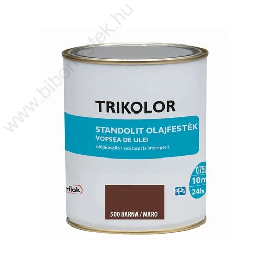 Trikolor Standolit olajfesték 500 barna 0,75l