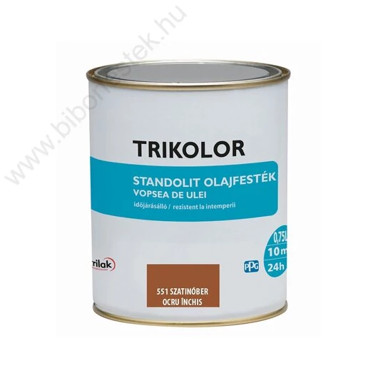 Trikolor Standolit olajfesték 551 szatinóber 0,75l