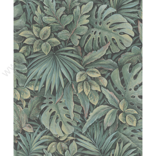 Levélmintás zöld színű vlies tapéta Botanica/Marburg 33304