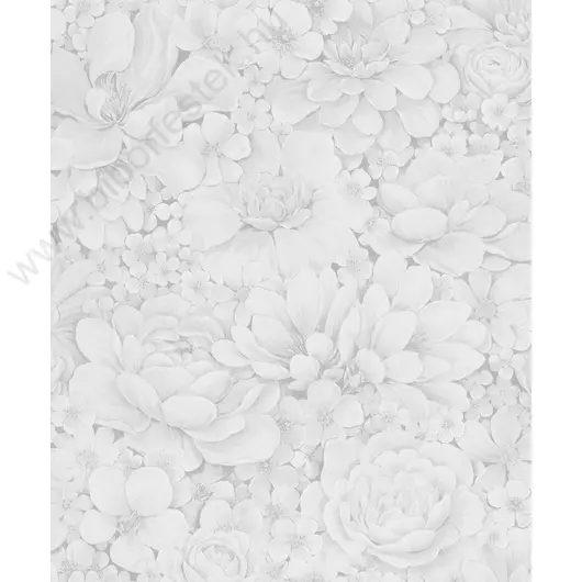 Virágmintás ezüst színű vlies tapéta Botanica/Marburg 33952