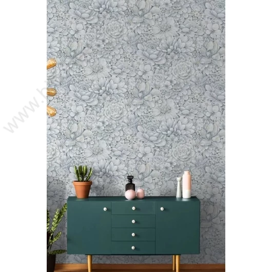 Virágmintás kék színű vlies tapéta Botanica/Marburg 33953