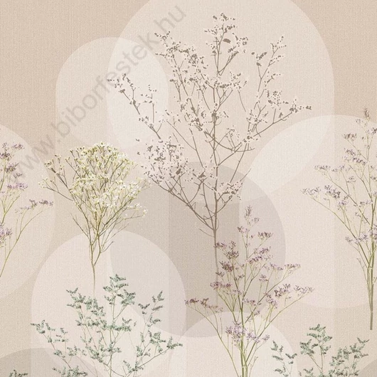 Virágmintás bézs színárnyalatú  vlies tapéta Elle Decor 2268-20