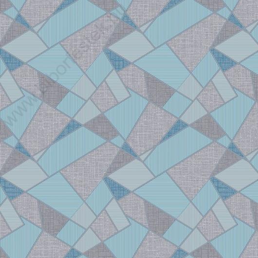 Geometriai mintás kék színárnyalatú vlies tapéta Sherwood 420447
