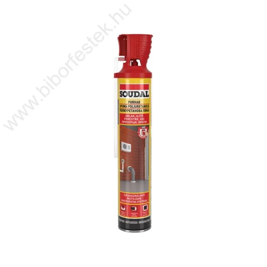 Soudal Purhab genius gun szerelőhab 750 ml