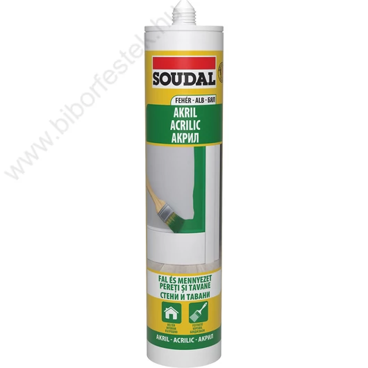 Soudal festhető akril tömítő 280 ml fehér