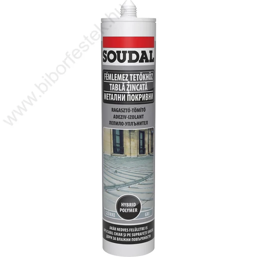 Soudal tetőlemez tömítő 290 ml szürke