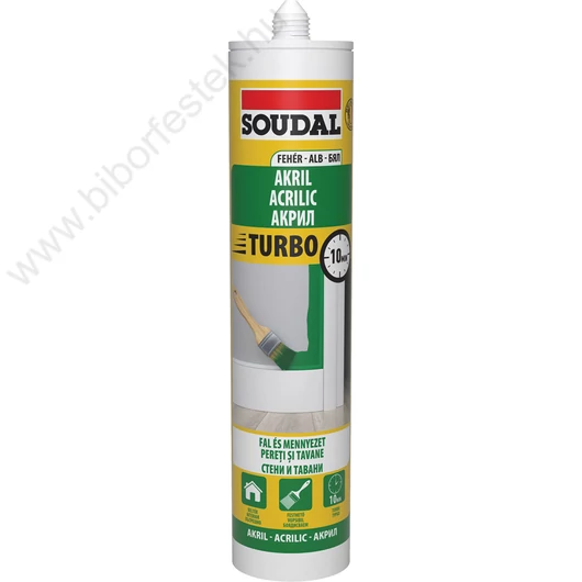 Soudal gyorsan száradó akril tömítőanyag 280 ml