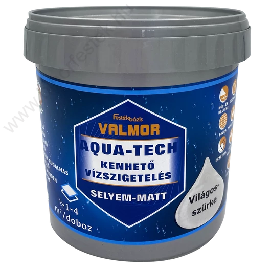 VALMOR Aqua-tech Kenhető Vízszigetelés Világosszürke 1 Kg