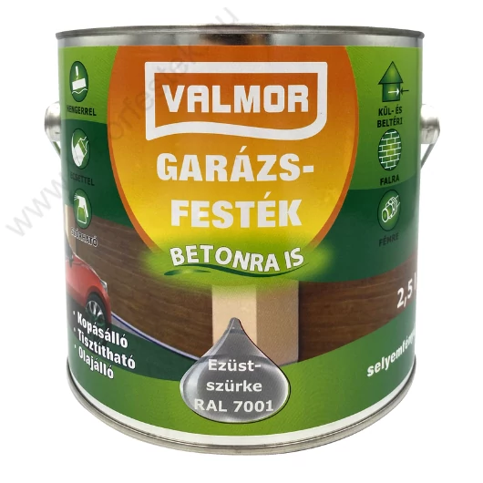 Valmor Garázsfesték ezüstszürke RAL 7001 2,5 l 
