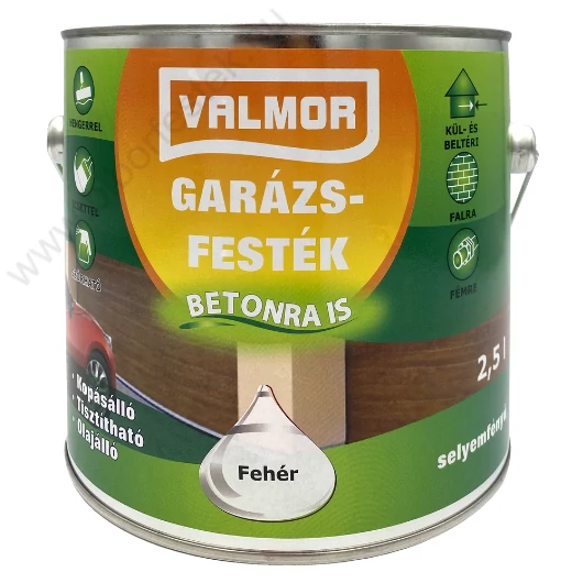 Valmor fehér 2,5 l Garázsfesték