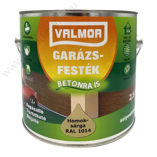Valmor homoksárga 2,5 l Garázsfesték RAL 1014