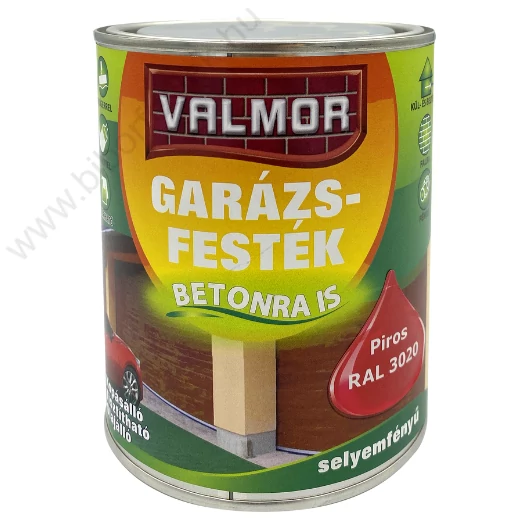 Valmor piros 0,75 l Garázsfesték RAL 3020