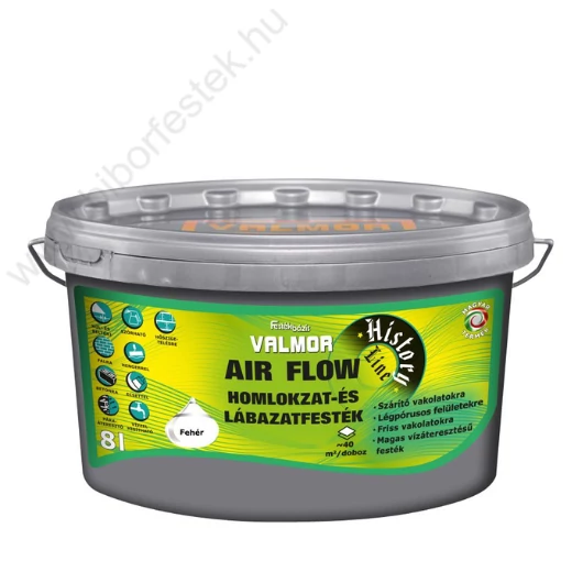 Valmor Airflow Homlokzat és Lábazatfesték fehér színben 8l