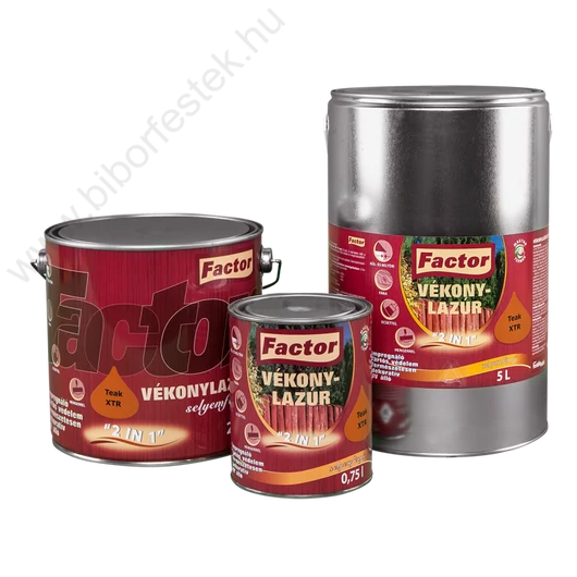 Factor 2in1 cseresznye xtr 2,5 l vékonylazúr
