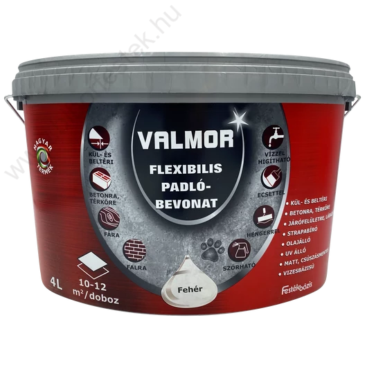 Valmor Flexibilis Padlóbevonat fehér 4 l