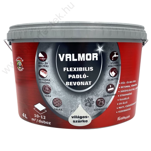 Valmor Flexibilis Padlóbevonat világos szürke 4 l