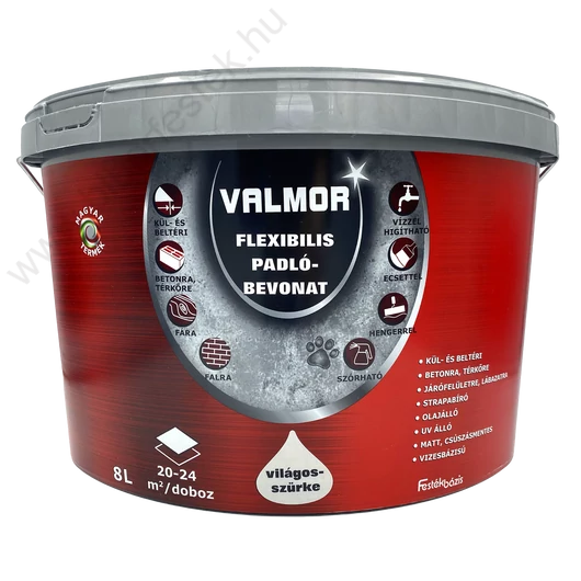 Valmor Flexibilis Padlóbevonat világos szürke 8 l