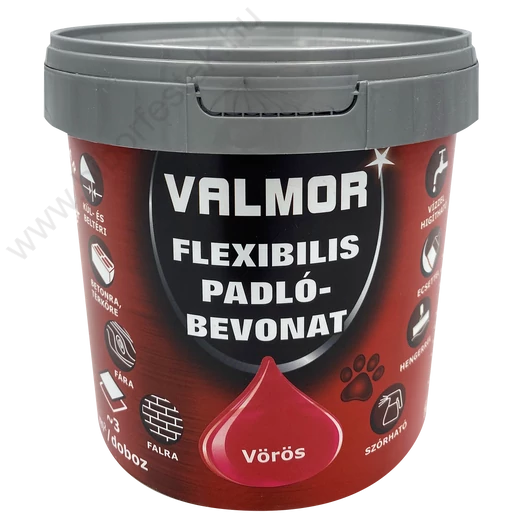 Valmor Flexibilis Padlóbevonat vörös 1 l