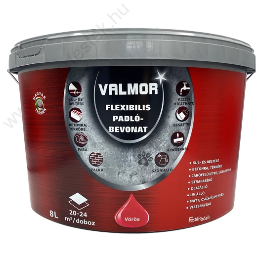 Valmor Flexibilis Padlóbevonat vörös 8 l
