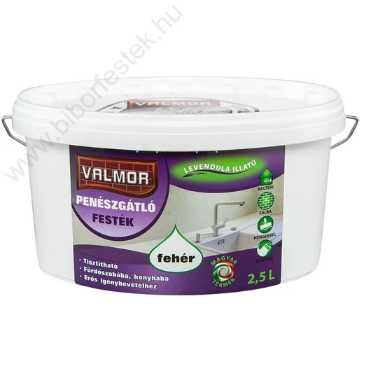 VALMOR Penészgátló Fehér Falfesték 2,5 l