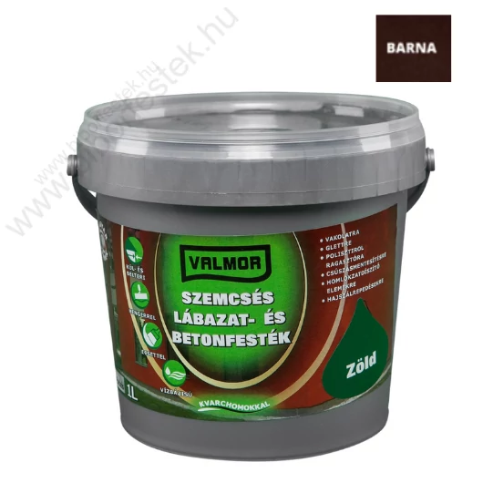 VALMOR Szemcsés barna 1 l Lábazat- és Betonfesték