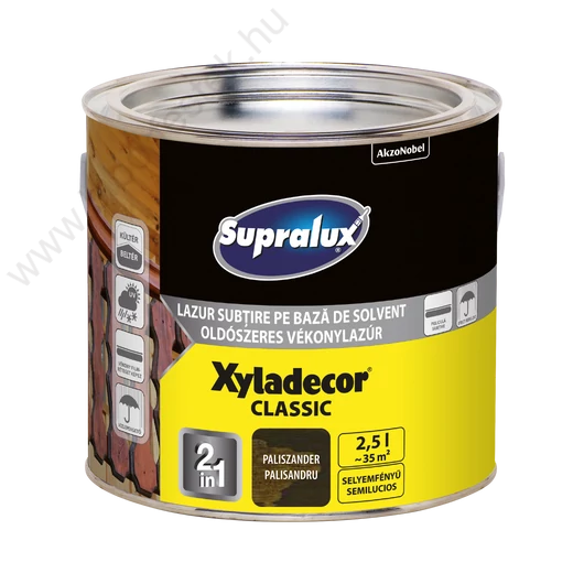 Supralux XYLADECOR Classic oldószeres paliszander 2,5l vékonylazúr