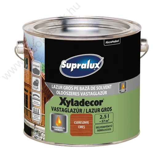 Supralux XYLADECOR cseresznye 2,5l selyemfényű oldószeres vastaglazúr