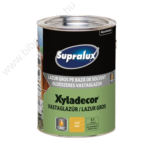 Supralux XYLADECOR fenyő 5l selyemfényű oldószeres vastaglazúr