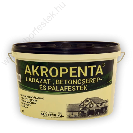 AKROPENTA LÁBAZAT-, BETONCSERÉP ÉS PALAFESTÉK P91 ANTRACIT 18 KG
