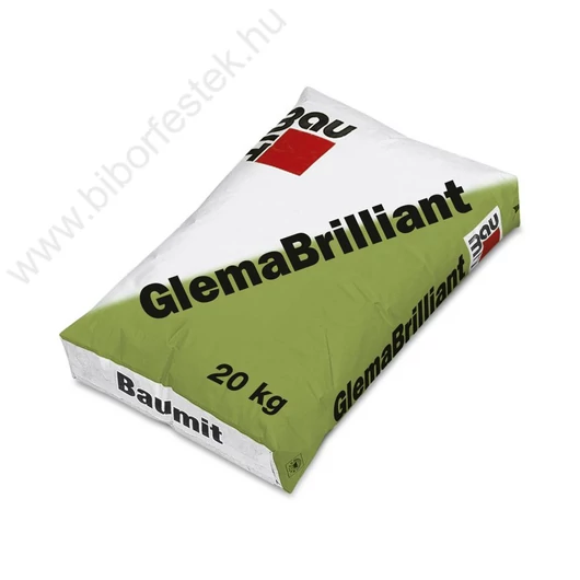 BAUMIT GLEMABRILLANT  KÉZI ÉS GÉPI HÓFEHÉR GLETTANYAG 5 KG