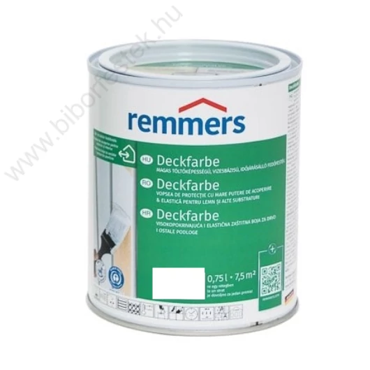 Remmers Deckfarbe Időjárásálló fehér 0,75l fedőfesték RAL 9016