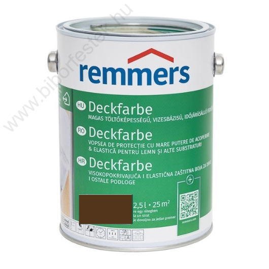 Remmers Deckfarbe Időjárásálló dióbarna 2,5l fedőfesték