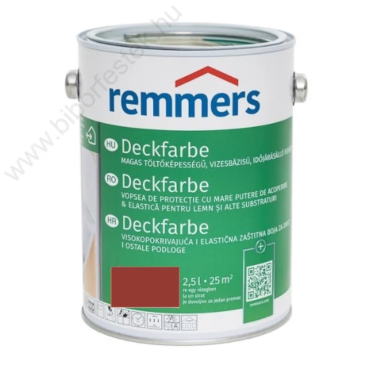 Remmers Deckfarbe Időjárásálló skandinávvörös 2,5l fedőfesték