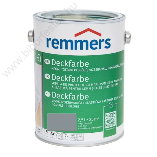 Remmers Deckfarbe Időjárásálló sötétszürke 2,5l fedőfesték