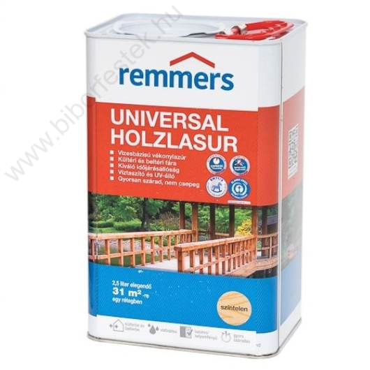 Remmers Universal Vékonylazúr vizesbázisú színtelen 2,5l  