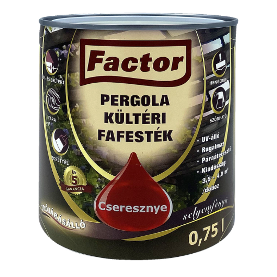 Factor Pergola cseresznye 10 l kültéri fafesték