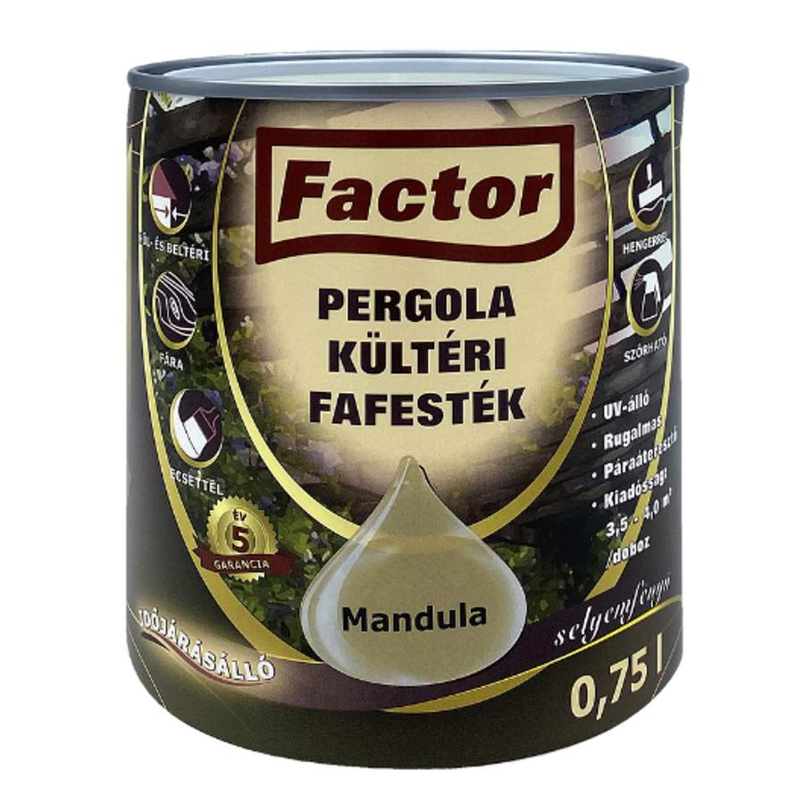 Factor Pergola mandula 10 l kültéri fafesték