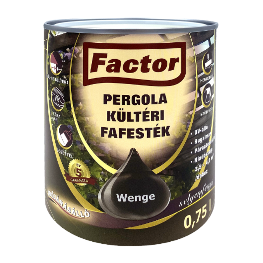 Factor Pergola wenge 0,75 l kültéri fafesték