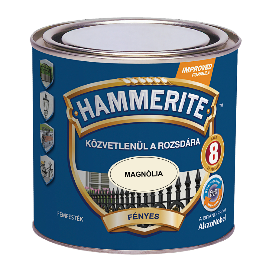 Hammerite közvetlenül rozsdára festék magnólia fényes  0,25 l