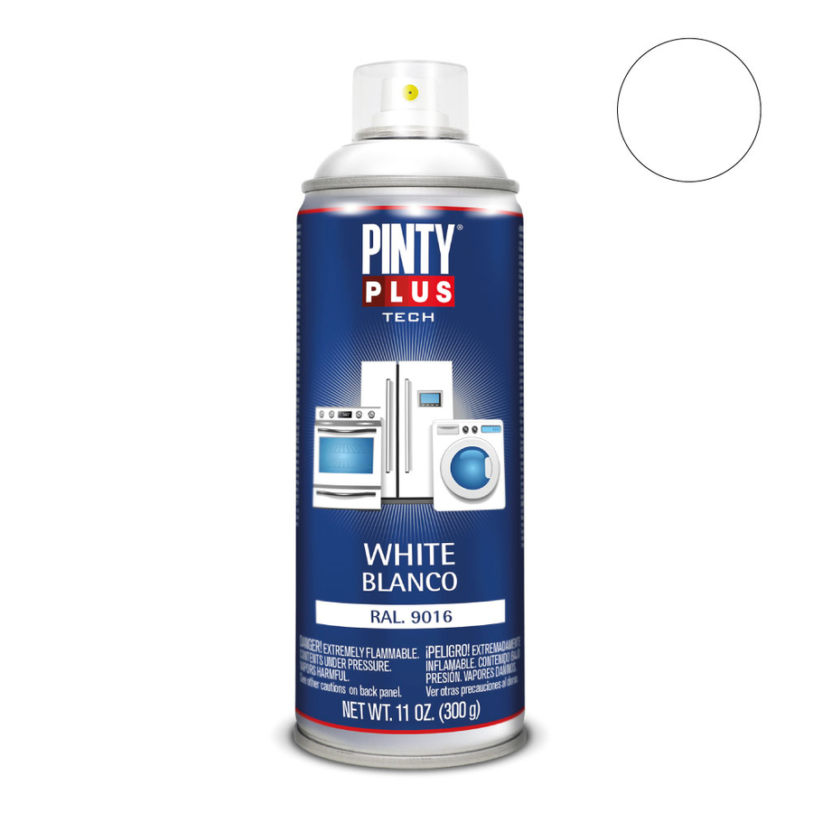 Pinty Plus Tech fehér Háztartási javító spray 400ml RAL 9016