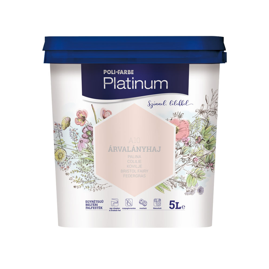 Polifarbe Platinum árvalányhaj 5 l színes beltéri falfesték