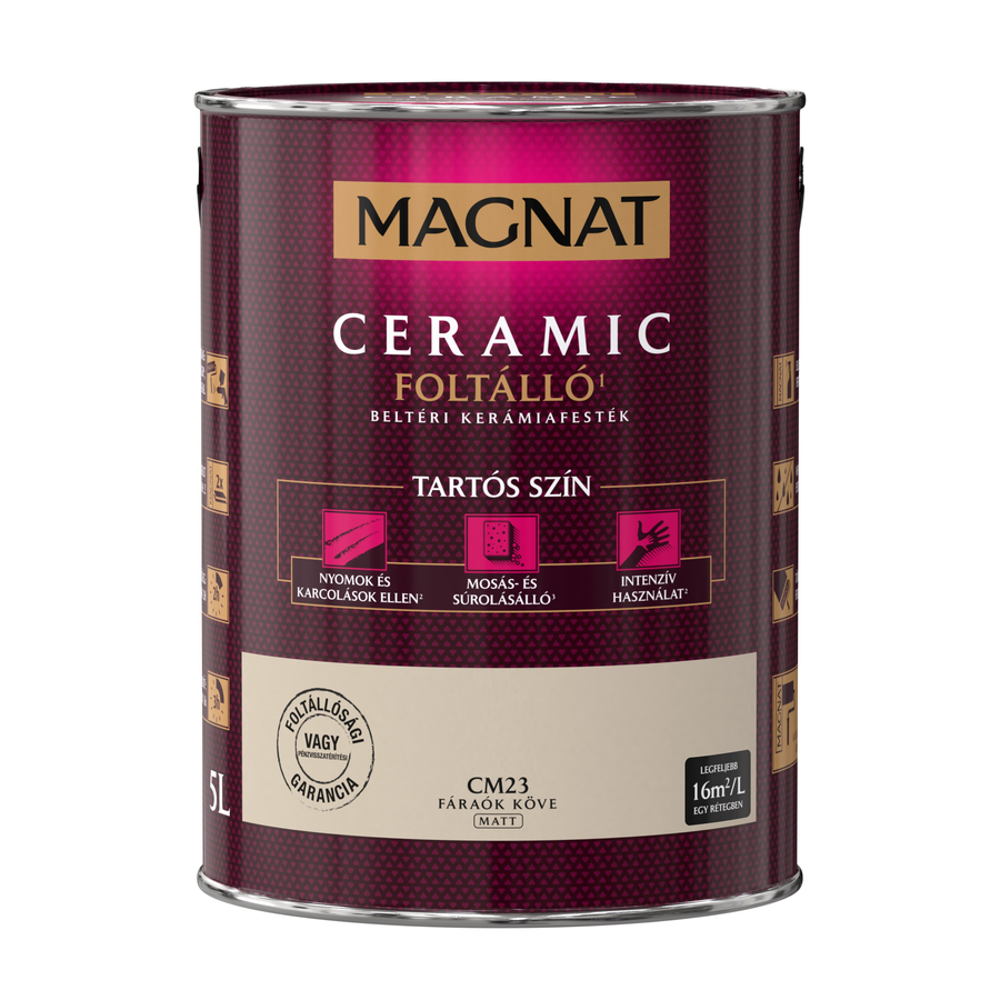 Magnat Ceramic fáraók köve 5 l foltálló beltéri kerámiafesték matt CM23